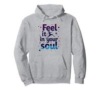 Sentilo nella Tua Anima: insegui i Tuoi Sogni Inspirational Felpa con Cappuccio, Unisex per Adulti, Grigio Melange, L