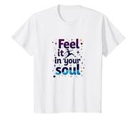 Sentilo nella Tua Anima: insegui i Tuoi Sogni Inspirational Maglietta, Bambini, Bianco, 10 Anni