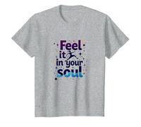 Sentilo nella Tua Anima: insegui i Tuoi Sogni Inspirational Maglietta, Bambini, Grigio Melange, 10 Anni