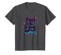 Sentilo nella Tua Anima: insegui i Tuoi Sogni Inspirational Maglietta, Bambini, Grigio Scuro, 4 Anni