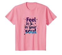 Sentilo nella Tua Anima: insegui i Tuoi Sogni Inspirational Maglietta, Bambini, Rosa, 10 Anni