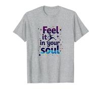 Sentilo nella Tua Anima: insegui i Tuoi Sogni Inspirational Maglietta, Uomo, Grigio Melange, 6XL