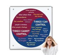 Sentimenti Ruota Acrilico - Grafico Ruota Emotiva, Grafico Emozioni per Adulti, Salute mentale Decorazione | per la terapia, Murale, Ufficio scolastico