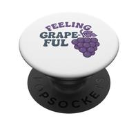 sentimento grapeful viola uva umorismo retrò frutta PopSockets PopGrip Adesivo