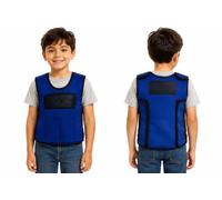 Sentire-Sensory UK Gilet ponderato regolabile blu - Gilet a compressione - per bambini dai 5 ai 9 anni (M)