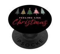 Sentirsi come Natale - Alberi di Natale PopSockets PopGrip Adesivo