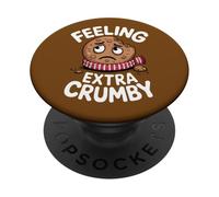 Sentirsi Extra Crumby Divertente Pun Triste Cioccolato Chip Cookie PopSockets PopGrip Adesivo