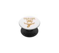 Sentirsi Feral Racoon Detto Ironico PopSockets PopGrip Adesivo