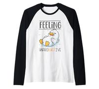 Sentirsi improduttivo Carino Pinguino Divertimento Maglia con Maniche Raglan