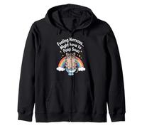 Sentirsi nervosi Potrebbe Dover Fare Presto la Cacca Funny Cat Rainbow Felpa con Cappuccio