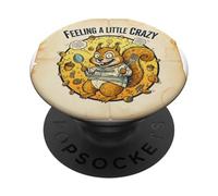 Sentirsi un piccolo scoiattolo pazzo con nocciola PopSockets PopGrip Adesivo