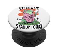 Sentirsi un po 'stabby oggi rana umorismo PopSockets PopGrip Adesivo