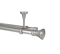 Sento Kit Bastone per Tende in Metallo 25/19mm Acciaio Inox Montaggio a Soffitto 480 cm PRYMA