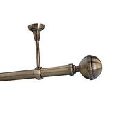 Sento Kit Bastone per Tende in metallo 25mm Ottone Antico Montaggio a Soffitto 240 cm BONA