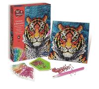 Sentosphère 3902027-Kit, Motivo Kit Creativo con Strass a Forma di Tigre, per Bambini e Adulti, Multicolore, Medio, 2027