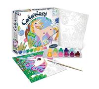 Sentosphère 3904507-Set da colorare per Bambini, Motivo: unicorni, Kit Creativo Fai da Te Dipingere con i Numeri, Multicolore, DIY, 3904507
