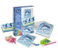 Sentosphère 3932490 - Set creativo fai da te con strass, motivo: delfini, per bambini e adulti