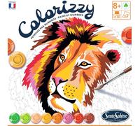 Sentosphere Colorizzy 3904500 - Set da colorare con i Numeri, per Bambini, Leone e Giraffa, per Fai da Te, Set da 15 Pezzi