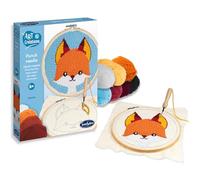 Sentosphère - Punch Needle Volpe - Cofanetto creativo per bambini - Iniziazione a punto punto cucito da 6 anni - Illustrazione da ricamo - Relax e precisione - 20552