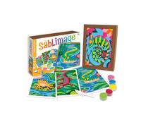 Sentosphère Sablimage 3908819 - Kit per pittura a sabbia per bambini, motivo: rettili e rana, fai da te, set creativo per pittura a sabbia dai 4 anni in su