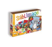 Sentosphère Sablimage 3908821 - Kit per pittura a sabbia per bambini, motivo: animali, fai da te, set creativo per pittura a sabbia dai 4 anni in su