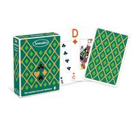 Sentosphère - Set di 54 carte classiche verde ottiche - Dimensioni più importanti dei numeri - Formato Bridge - Carte da gioco Standard - Made in France - Carta morbida e scorrevole - 1205