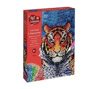 Sentosphère 3902027-Kit, Motivo Kit Creativo con Strass a Forma di Tigre, per Bambini e Adulti, Multicolore, Medio, 2027