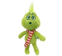 SENTOYA Peluche Grinch Natale Cani Bambola Cuscino Regalo per Bambini Ragazze Ragazzi (Sciarpa Grinch)