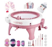 SENTRO - Macchina per maglieria a 48 aghi con contatore di file, Smart Weaving Loom per maglieria circolare, kit fai da te, doppia modalità per calze, berretto e sciarpa