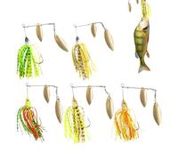 Señuelos De con Cebo Giratorio,Señuelo De con Cebo Giratorio,Bright Kit De De con Cebos Giratorios De 5 Piezas - Equipos Multicolores De Los Cebos del De La Plantill