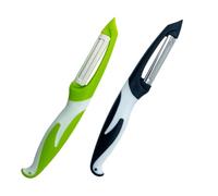 senvenelec 2 pelapatate a 1 segno. Ideale per sbucciare patate, carote e varie verdure e frutta. Lama in ceramica, manico antiscivolo, verde+nero.