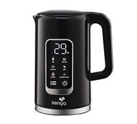 SENYA Bollitore elettrico 1,7 l | Grande schermo digitale | 5 programmi di temperatura automatica e regolabile | Funzione mantenere al caldo | Base a 360° e impugnatura ergonomica | Colore nero