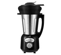 Senya - Frullatore riscaldante in acciaio inox Cook & Ice V3 nero, frullatore da zuppa vellutato/macinato,1,5 L, 1400 W, e cestello per vapore in silicone da 2 L SYCP-HB008NA
