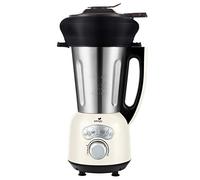 Senya Miscelatore riscaldante in acciaio inox Cook & Ice V3 crema, frullatore zuppa vellutata/mulinata, cottura a vapore, gelato tritato frullati, 1,5 l, 1400 W, e il suo cestino a vapore in silicone