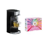Senya Set Macchina per il Tè, teiera elettrica colore nero Tea Time & Cofanetto Aperto contenente 72 filtri-Les 2 Marmottes