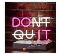 Senyoi insegna al neon del bar Non rinunciare al cartello neon per decorazioni murali estetiche per feste, luci multiuso alimentate