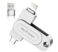 [Senza App] MFi Pendrive 512GB per iPhone, chiavetta USB per iPhone, Pendrive USB-C Lightning esterna compatibile con Phone/iPad, Android e PC, USB 3.0 per il backup di foto, video e dati mobili