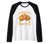 Senza Biscotti Sono Solo Un Mostro Maglia con Maniche Raglan