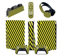 Senza Bolle, Senza Schiuma 14745 Per PS5 Console Disc Edition & Digital Edition Sticker Vinyl Decal Cover Per Ps5 Controller & Charging Station & Headset & Media Remote(Digital Edition)