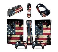 Senza Bolle, Senza Schiuma 46072 Per PS5 Console Disc Edition & Digital Edition Sticker Vinyl Decal Cover Per Ps5 Controller & Charging Station & Headset & Media Remote(Digital Edition)