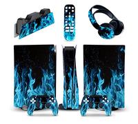 Senza Bolle, Senza Schiuma Per PS5 Console Disc Edition & Digital Edition Sticker Vinyl Decal Cover Per Ps5 Controller & Charging Station & Headset & Media Remote 68144(Disc Version)