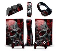 Senza Bolle, Senza Schiuma Per PS5 Console Disc Edition & Digital Edition Sticker Vinyl Decal Cover Per Ps5 Controller & Charging Station & Headset & Media Remote 76393(Disc Version)