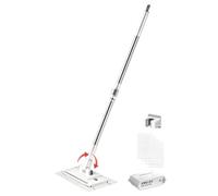 senza contatto, con di bloccaggio a pressione | Mocio a clip, rotazione a 360 gradi, manico in panno per la pulizia di parquet, cucina, lavanderia, casa, garage