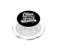 Senza di te non sarebbe un bel cuore di Natale PopSockets PopGrip per MagSafe