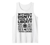 Senza dignità Non c'è libertà | Patrice Lumumba Quote Canotta