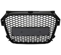 Senza emblema Griglia anteriore per Audi A1 8X 2010-2014 RS1 Look Nero lucido