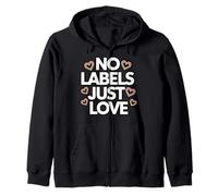 Senza Etichette, Solo Amore, Pride, Unity Hearts Felpa con Cappuccio