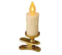 Senza Fiamma - Finte a LED con Clip - Decorazione Conica Con Clip Per Casa, Festa, Matrimonio, Giardino, Interni Ed Esterni