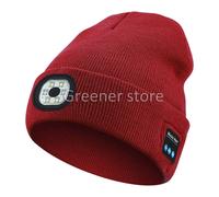 Senza fili Bluetooth Cappello & Musica Altoparlante LED Luce Berretto Caldo Cap