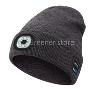 Senza fili Bluetooth Cappello & Musica Altoparlante LED Luce Berretto Caldo Cap
